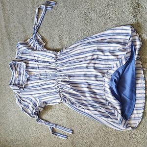 Monteau Los Angeles striped shirt dress